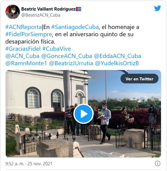 Rinden tributo a Fidel Castro en Santiago de CubaTW1